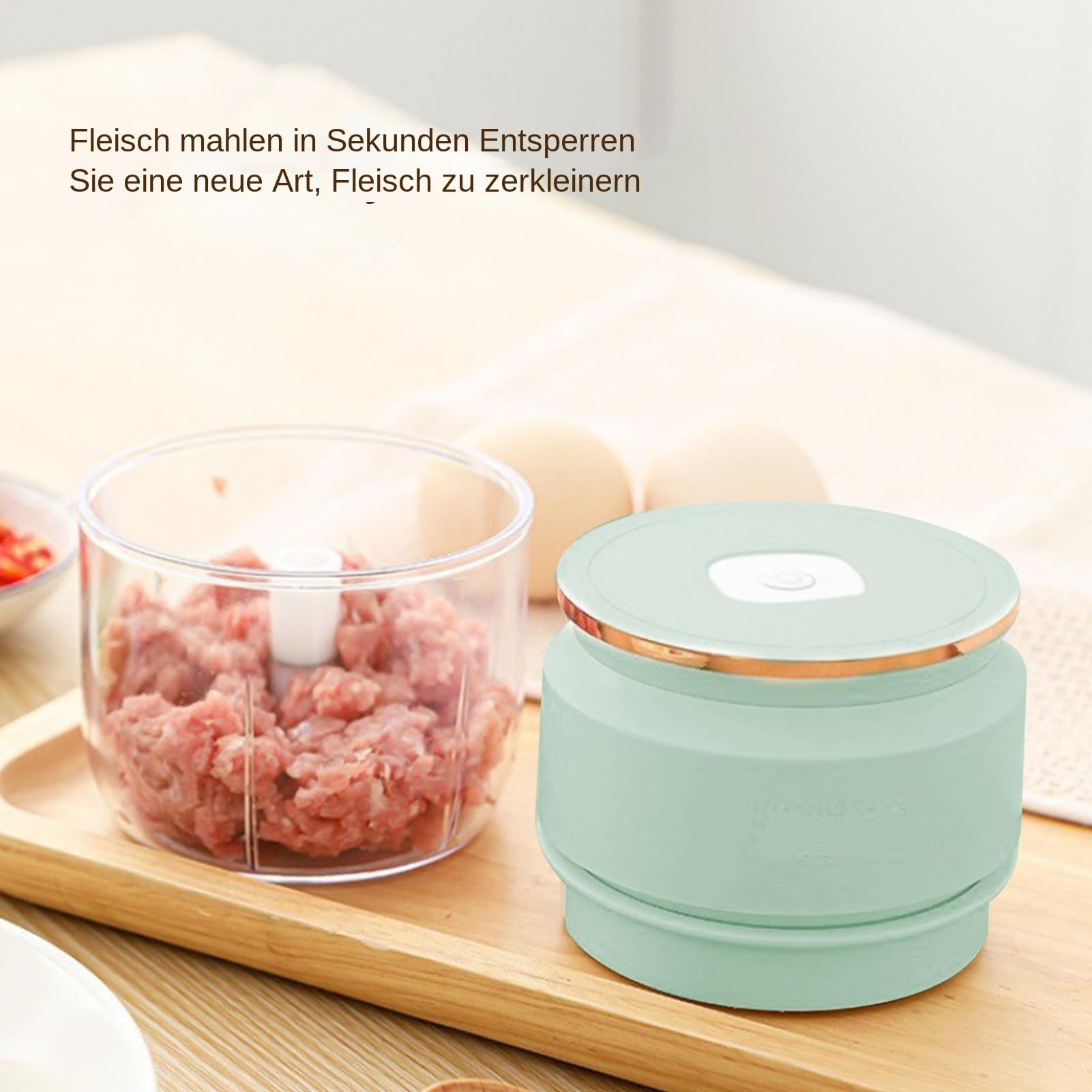 Knoblauchzerkleinerer - USB Wiederaufladbarer Zwiebelzerkleinerer - Multifunktionaler Zerkleinerer Für Babykost Bakerei Restaurant Party Salatzubereitung Camping,Küche Gewerbliches Restaurant