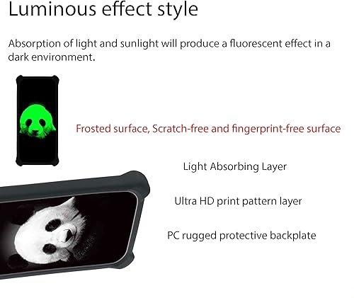 Miniatura 3 de Funda para Moto One Zoom compatible con Motorola Moto One Zoom Phone con protector de pantalla de vidrio templado PC duro + silicona suave efecto