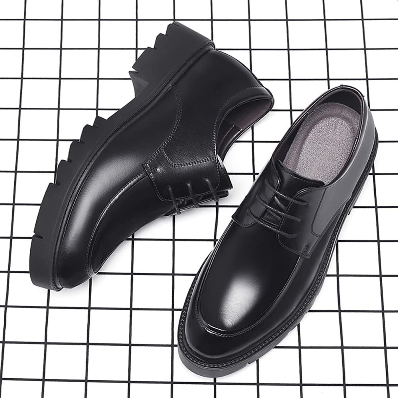 Zapatos para hombre con suela de cuero para aumentar la altura, zapatos para hombre de 10 cm/8 cm/5 cm, zapatos de aumento de altura, suela gruesa, zapatos de negocios, formales, no cansan,