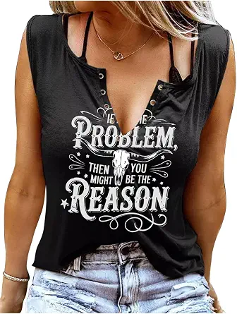 Sunflylig Problem Cowgirl Western Country