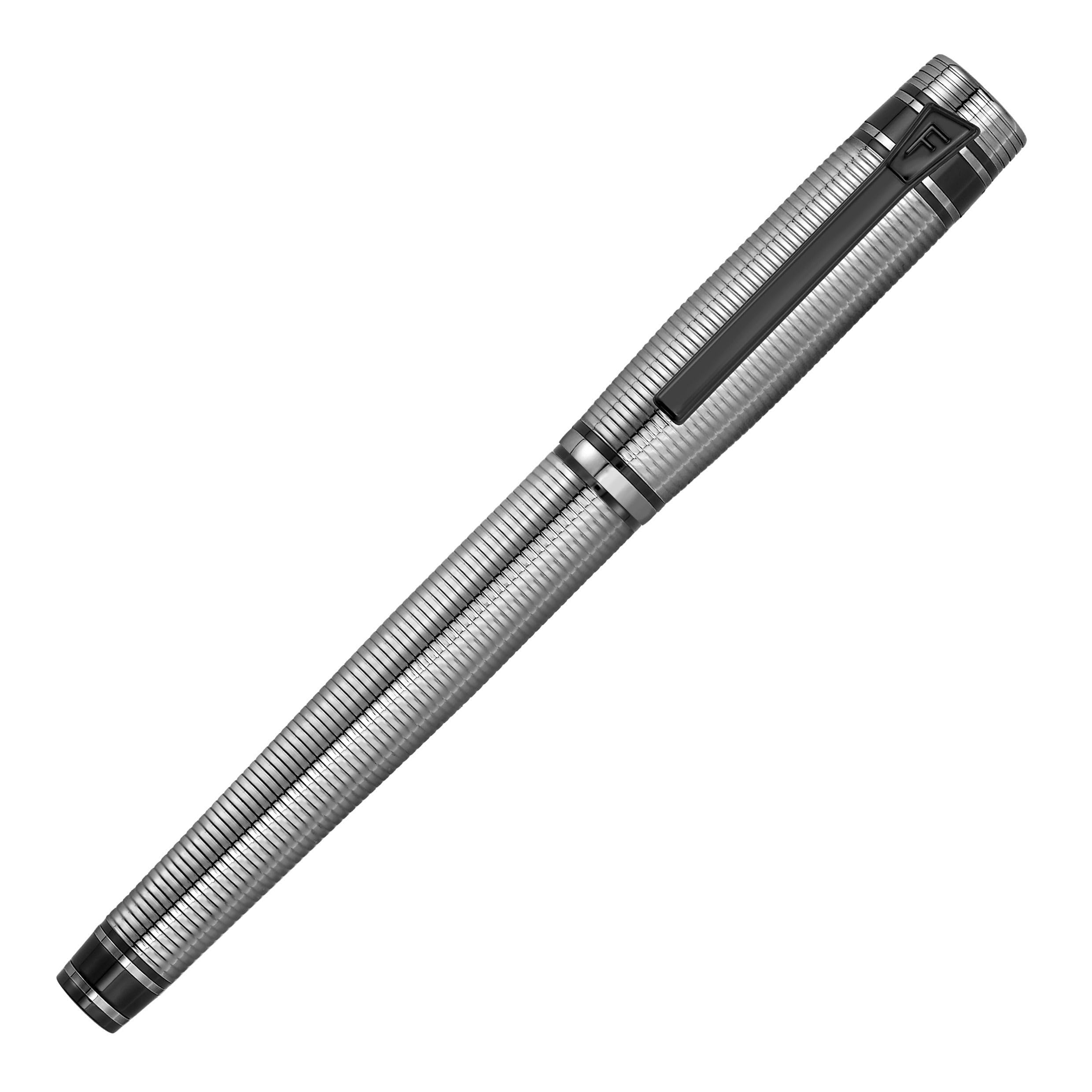 Festina Bold Stripe Rollerball Pen (Chrome & Gun) - Image 3