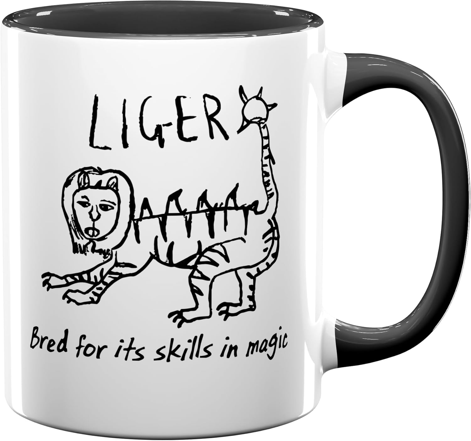 Funny Mug, Liger Mug, Funny Mug Gift, Gift for Movie Lovers, Gift for Fan of Napoleon Dynamite (15oz black)