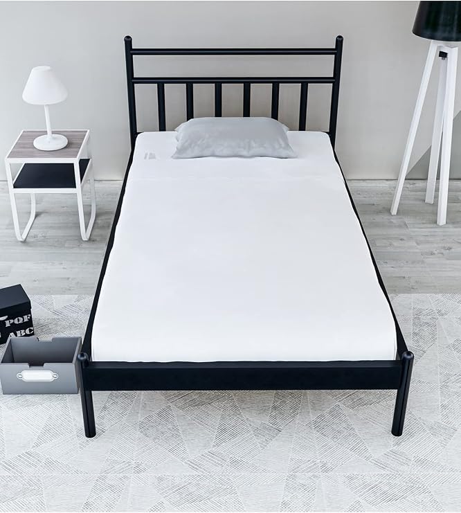 metalia GM 230 LİMA TEK KİŞİLİK KARYOLA SİYAH 90X190