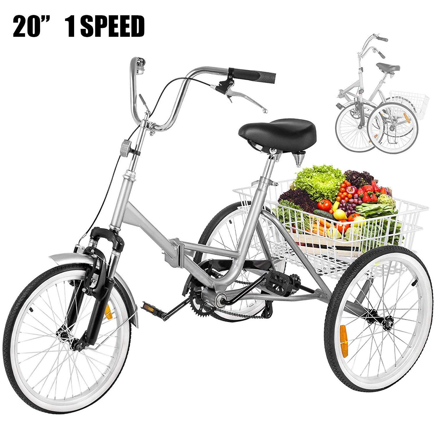 adult tricycle single wheel bicycle 700