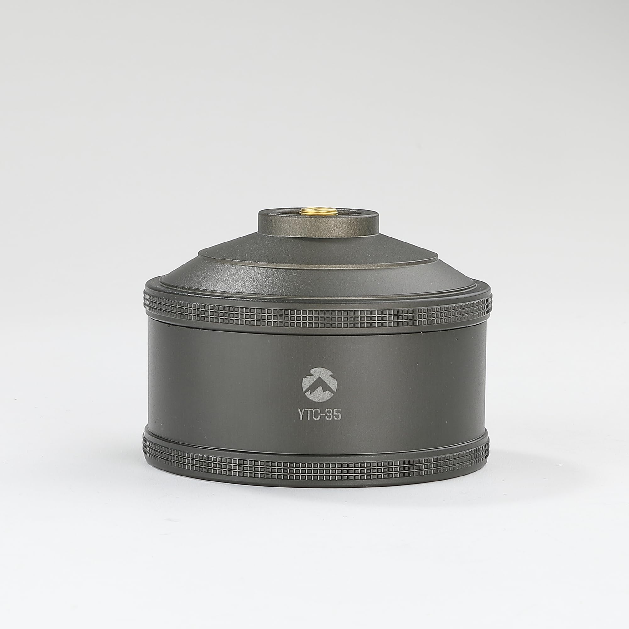 CAMPINGMOON Empty Refillable Gas Fuel Cylinder Standard for Backpacking Camping Stove EN417 Lindal Valve 110g Green YTC-35