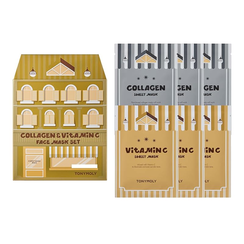 TONYMOLY Mini House of Masks, conjunto com 6 máscaras faciais