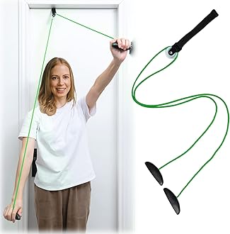 Shoulder Pulley Over The Door Physical Therapy System, Exercise Pulley, Alleviate Shoulder Pain and Facilitate Recovery from Surgery, FSA/HSA Eligible