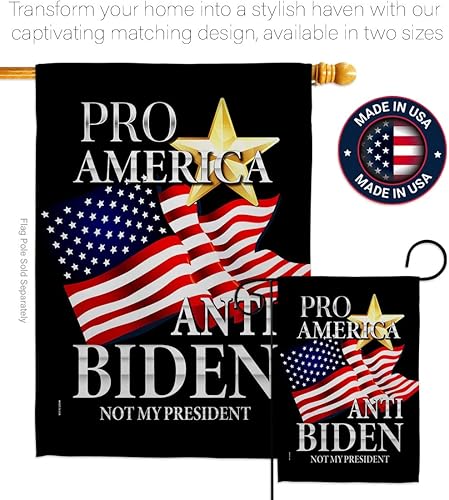 Miniatura 4 de Pro America - Paquete de bandera anti-Biden House de Estados Unidos, presidente político demócrata, fiesta de té republicana de Estados Unidos y
