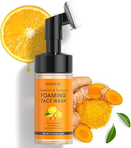 nettoyante pour le visage à la vitamine C et au curcuma Mousse
