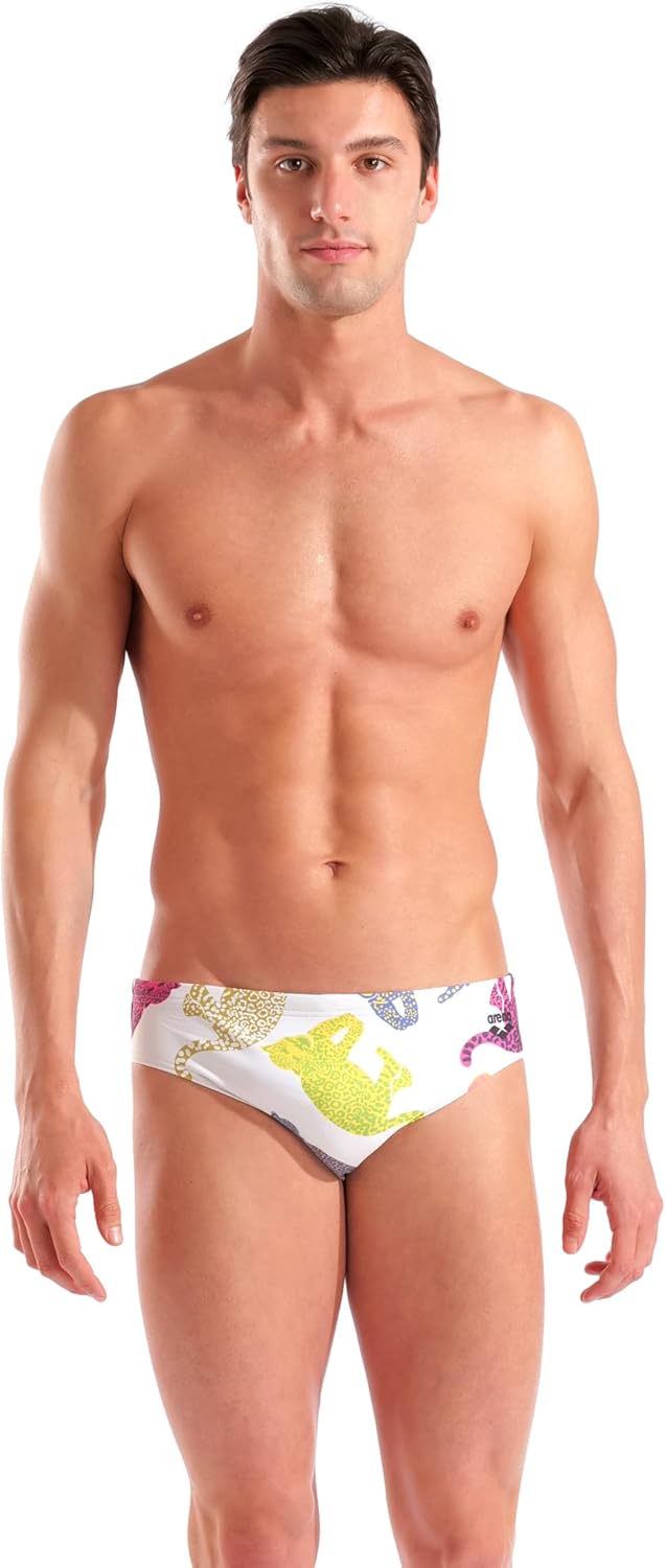 ARENA Mens Performance Men's in The Wild Swim Brief Sports Swimwear Bathing Suit