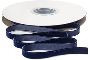 Ribbli Navy Velvet Ribbon
