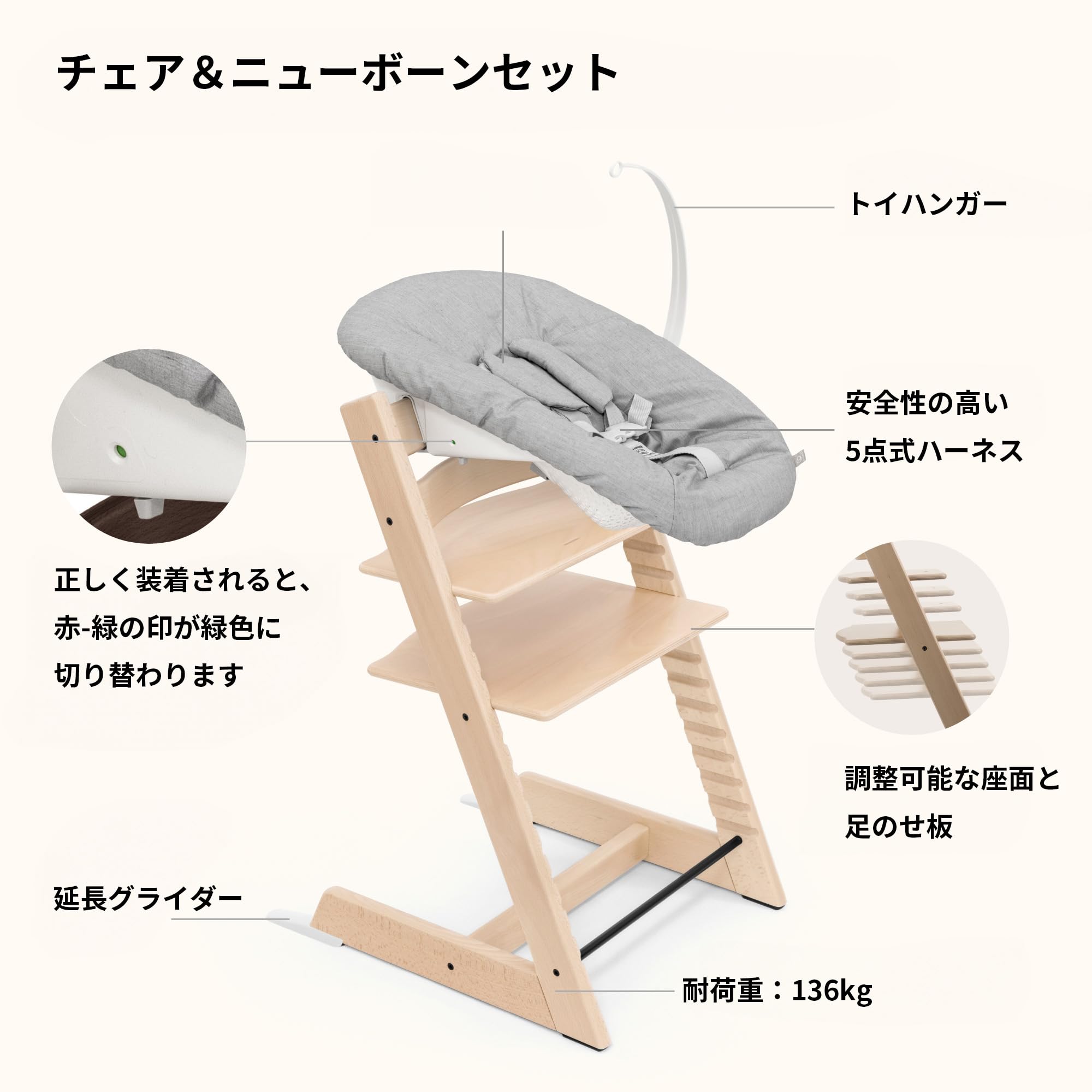 Amazon | Stokke(ストッケ)【公式】【セット商品】トリップトラップ