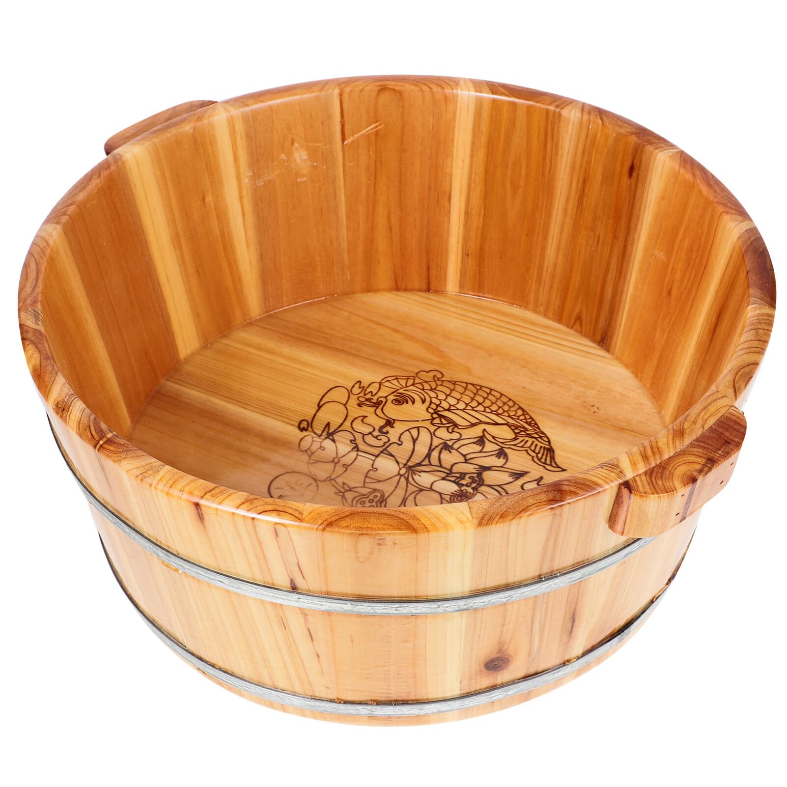 Yardwe Multi-Purpose Foot Bath Basin 14.17X11.81X6.3In Lightweight Reusable Foot Soaking Bucket for Home Use Care Spa and Pedicure