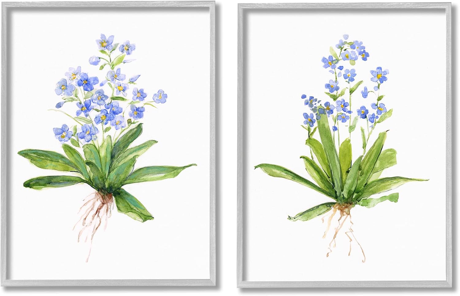 Stupell Industries Bluebird Garden Floral Bunch Spring Flower Bouquets