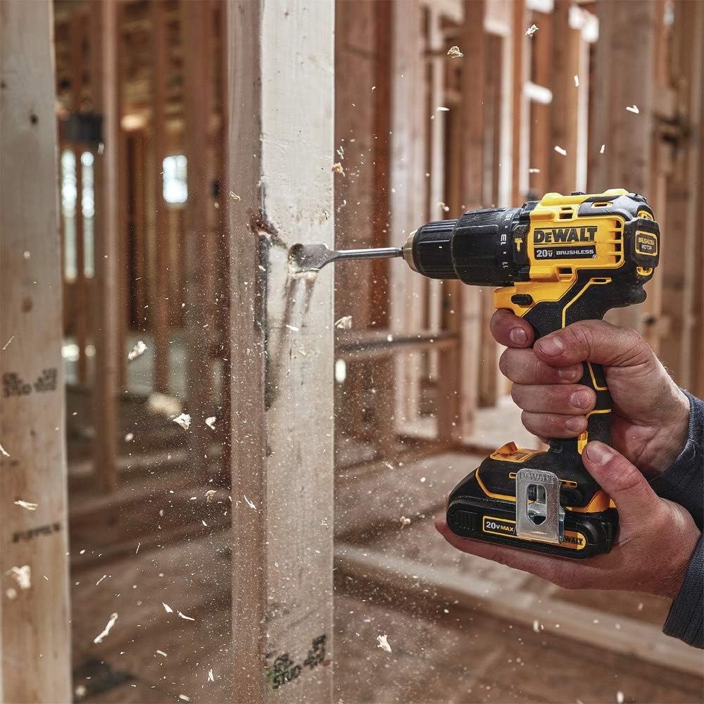 DEWALT ATOMIC 20V MAX* Hammer Drill, Cordless, Compact, 1/2-Inch, Tool Only (DCD709B)