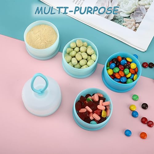 Miniatura 4 de Accmor Dispensador de fórmula para bebés sobre la marcha, dispensador de fórmula apilable para contenedor de fórmula de viaje, contenedor de leche