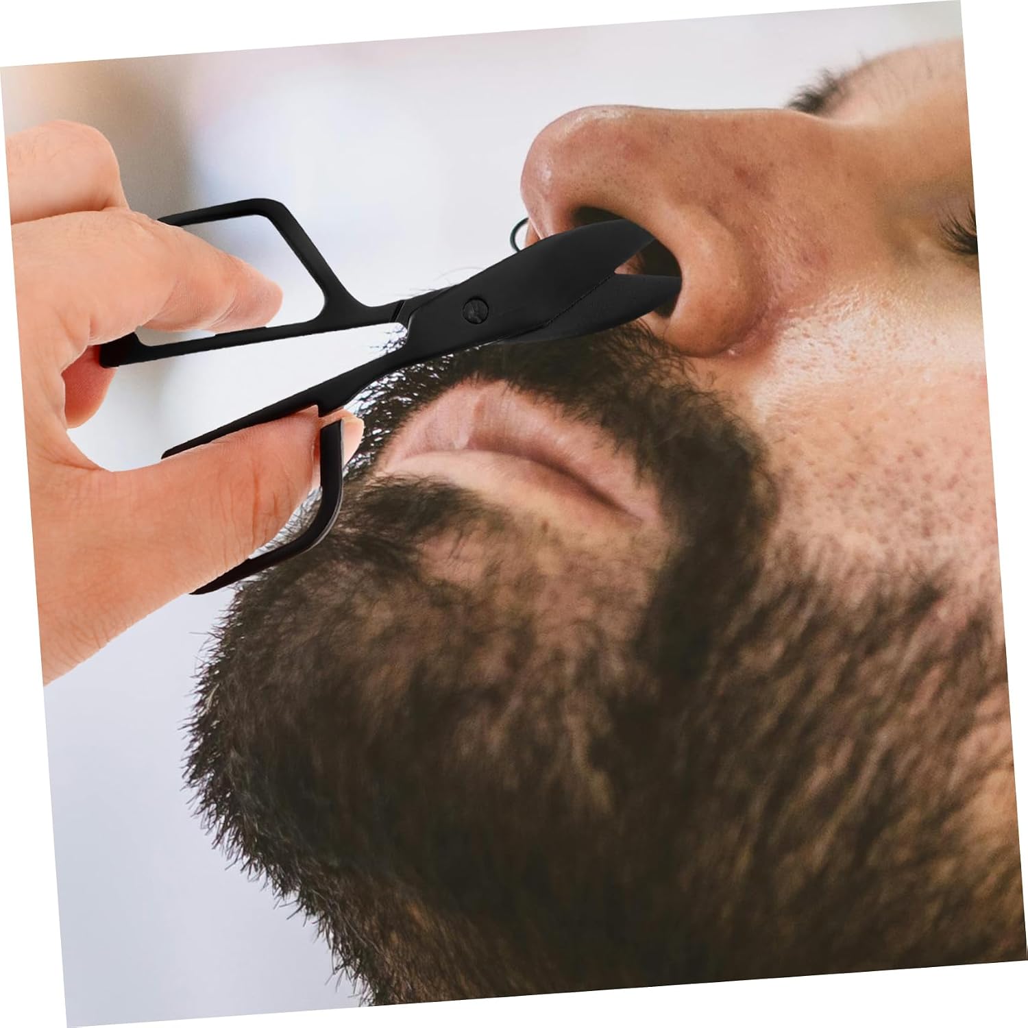 Vaguelly Nose Hair Trimming Scissors Multi-function Grooming Scissors for Men and Women Rounded Tips for Eyebrow and Nose Hair Trimming Portable and Lightweight Design