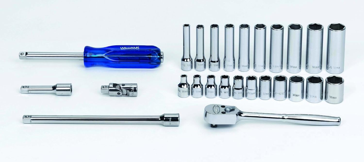 Williams WSM-26HF 26-Piece 1/4-Inch Drive Socket and Drive Tool Set