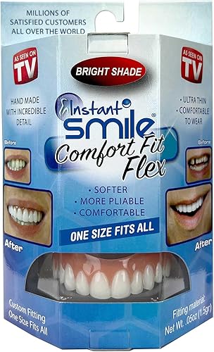 Instant Sonrisa Comfort Flex nuevo Talla única Arregla tu sonrisa en casa en cuestión de minutos 5Minutos adulto Makeover Upper revestimiento cómodo