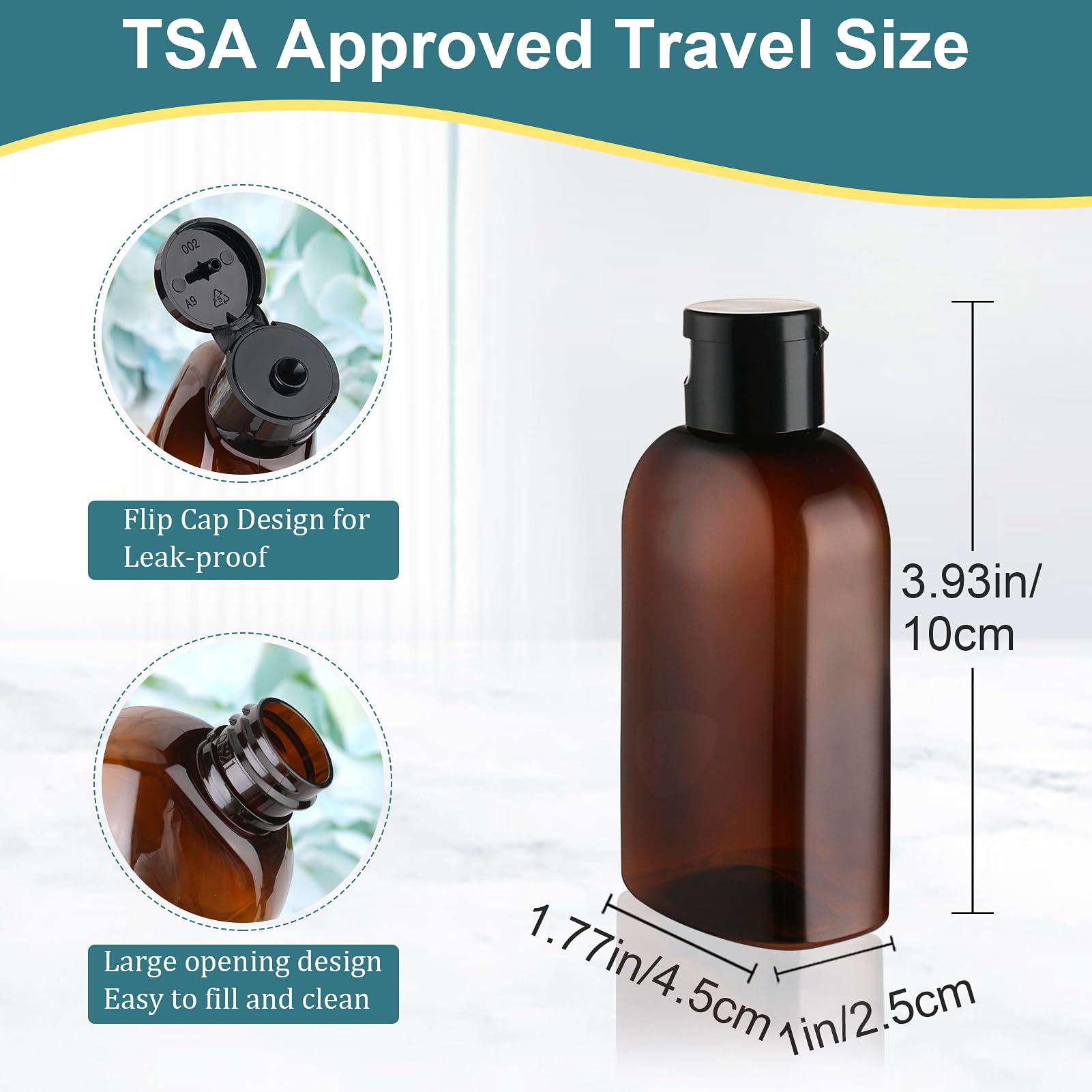Amazon.com: Cosywell Travel Bottles for Toiletries - 6 PCS Shampoo