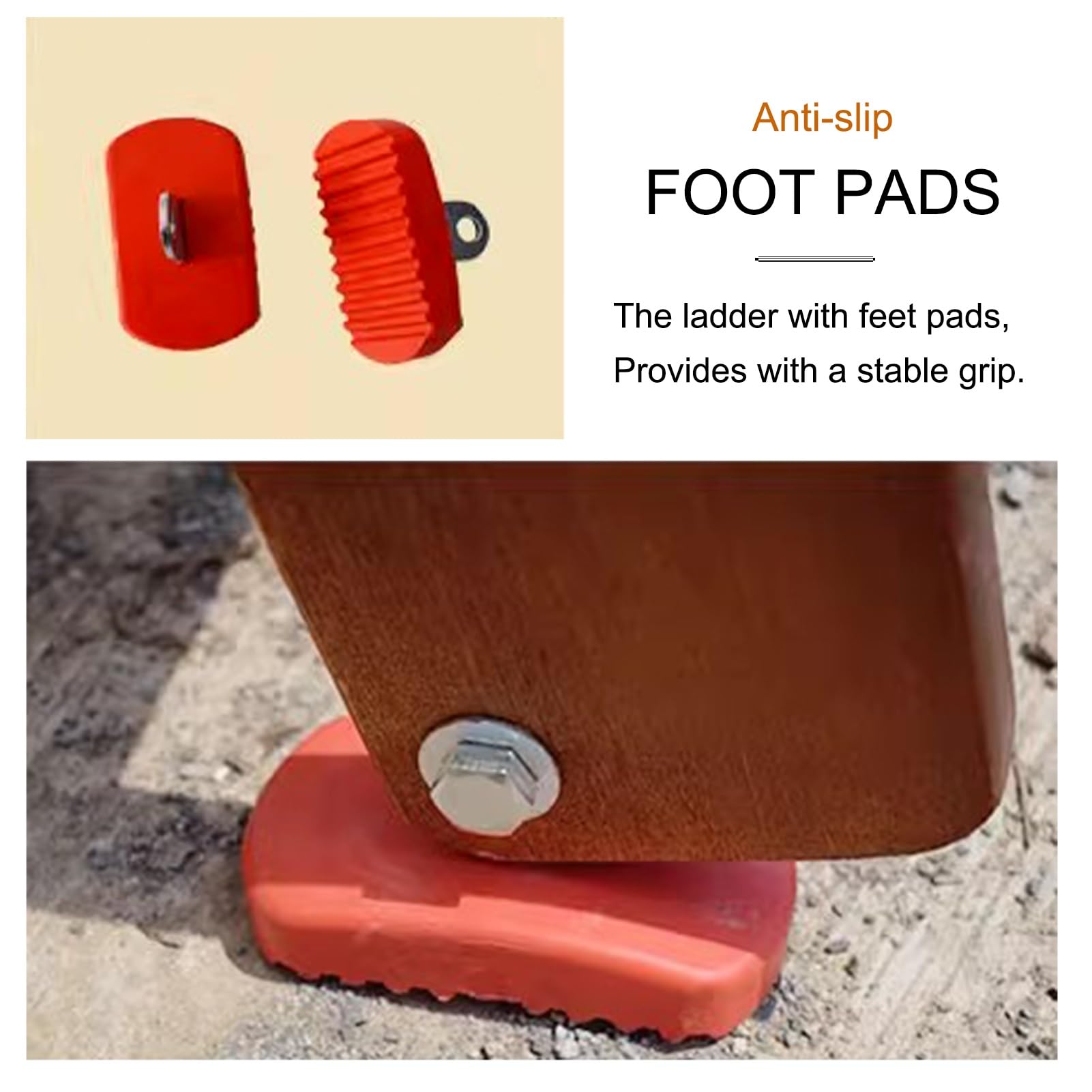 Scalette per letto a castello doppie con corrimano e piedini antiscivolo, scaletta per salita laterale del letto resistente, scala a castello per camper a 5 gradini, scala dritta lunga 59 pollici