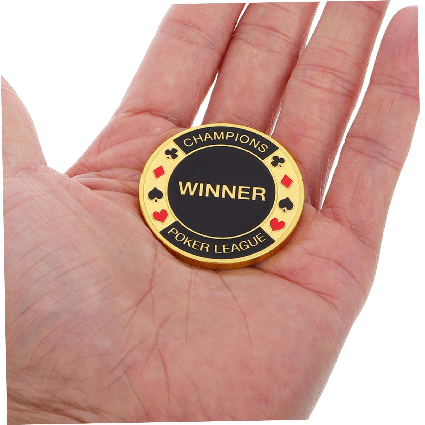 ibasenice Poker Card Press Metal Card Guard Lightweight Texas Hold Em Game Accessory Collectible Souvenir Coin for Men - Image 3
