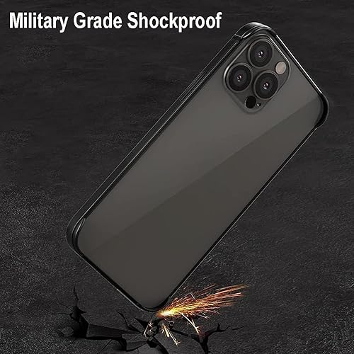 Miniatura 9 de Funda de metal para iPhone 15 Pro Max, aleación de aluminio + marco de parachoques de TPU, ajuste delgado, sin respaldo, excelente disipación de