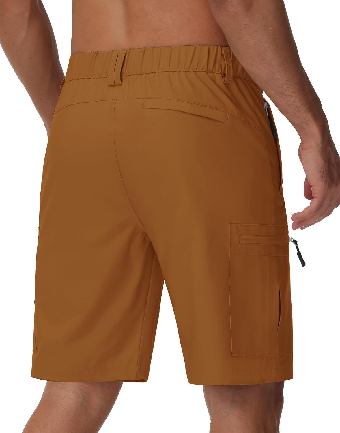 JWM Men's 9" Hiking Cargo Shorts - Caramel L