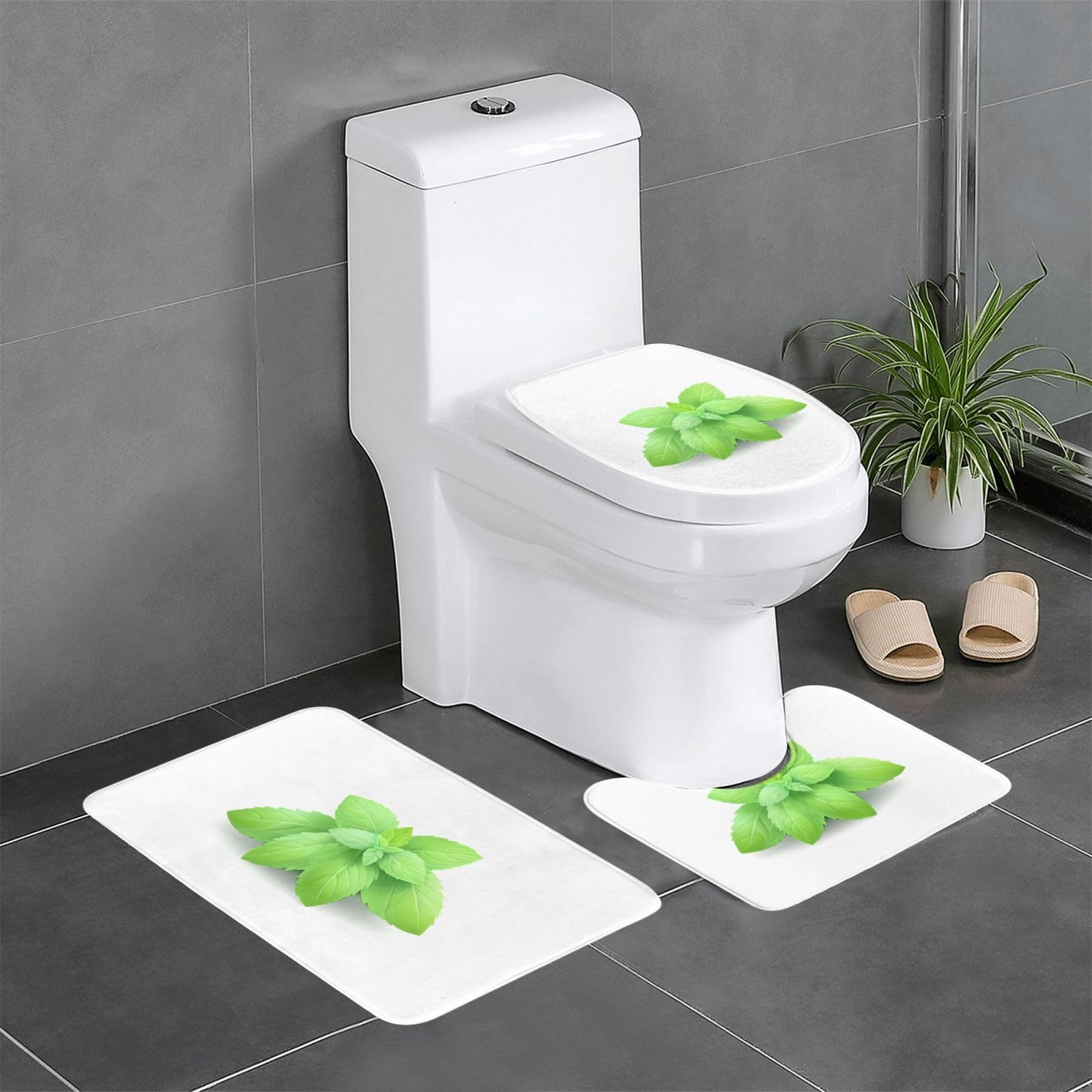 Tapis de salle de bain menthe fraîche pour votre routine