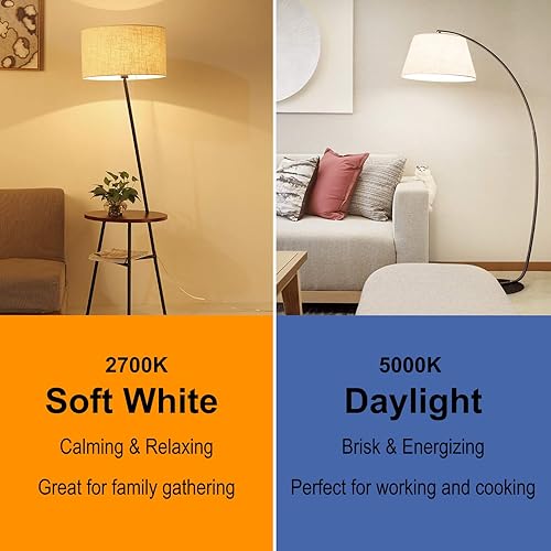 Vista 7 de Paquete de 12 bombillas LED Edison ST64 grandes, estilo vintage, equivalente a 60 W, 7 W, 800 lúmenes, filamento LED antiguo regulable, blanco