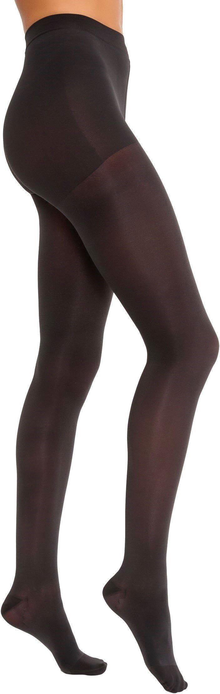 BSN Medical 115221 Jobst Opaque Compression Hose, Waist High, 15-20 mmHG, Closed Toe, Medium, Classic Black