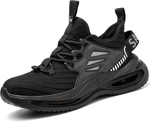 Mens Work Shoes, Lightweight Safety Shoes, Non-Slip, Sporty, Steel Toe Cap Shoes, Breathable, Protective Shoes, Sneakers, Work Shoes