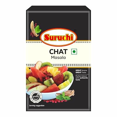 Suruchi Chat Masala Powder - 100g | Chaat Masala, Chatpata Masala | 100% Pure & Natural Ingredients, No additives - (Pac