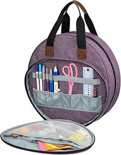 Bolsa del Kit de Bordado,Bolsa de Herramientas de Bordado,Bolsa de Almacenamiento de Hilo de Bordar,Bolsa de Bolsa de Herramientas de Costura,Bolsa de Lana, Bolsa de Kits de Bordado(morado)