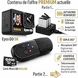 French Brand 31 Sports Camera Accessories 5K30fps 4K60FPS 120FPS Photo 50MP 2 Touch Screens Vlog Micro Remote Control 360° Stabilizer E.I.S 2.0 Waterproof 30M SDXC Card 64GO 2 Batteries - 6