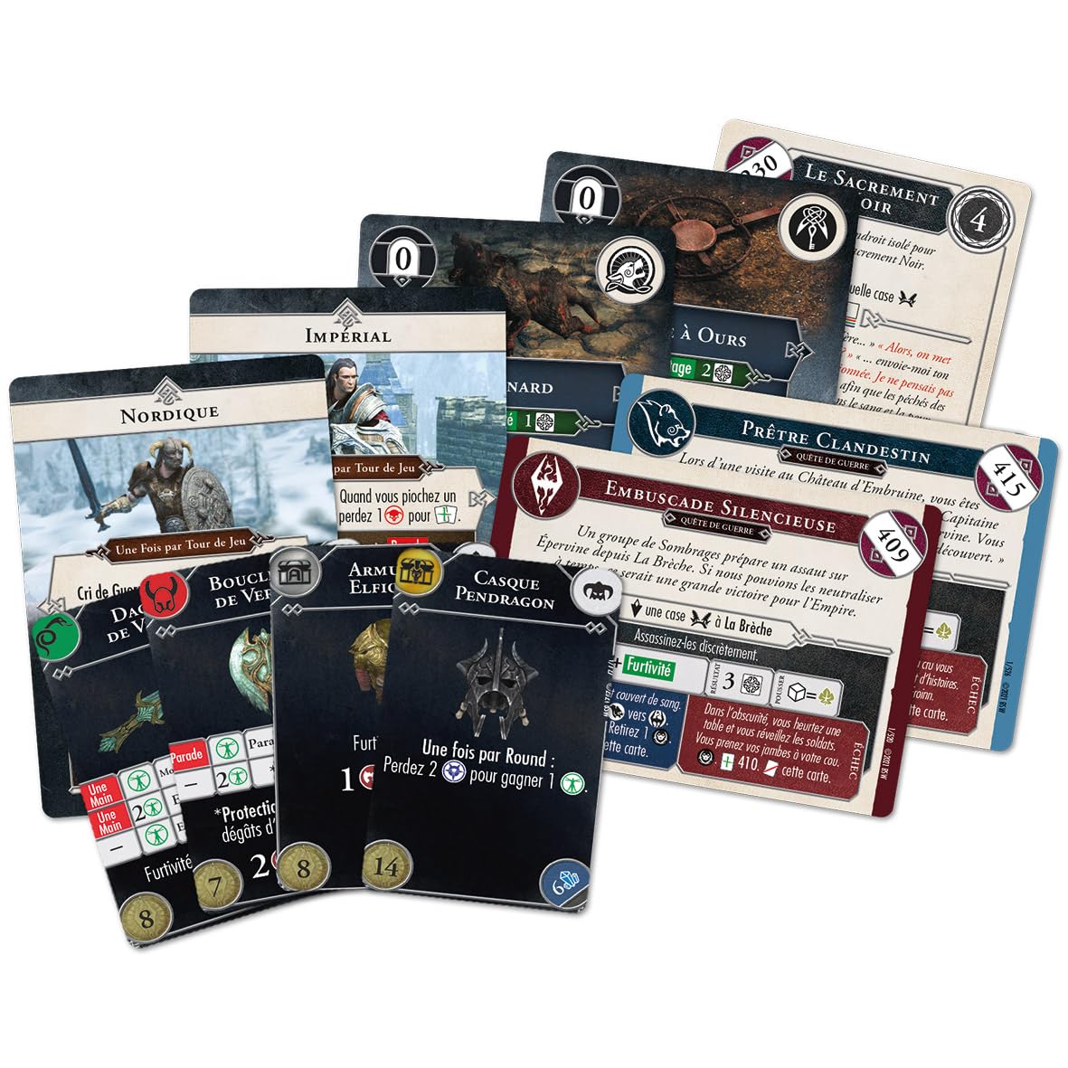 Asmodee - Modiphius Entertainment - The Elder Scroll V: Skyrim - Gra przygodowa - Gry planszowe - Gra planszowa - Gra kooperacyjna od 14 lat - 1-4 graczy - 60 min