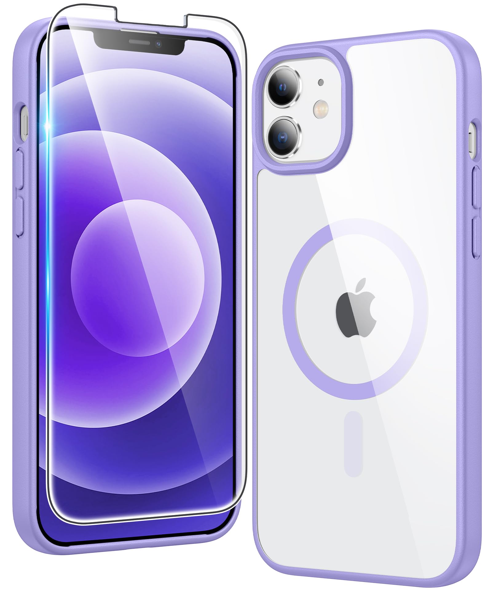 FNTCASE for iPhone 12 Case Clear iPhone 12 Pro Case Compatible with Magsafe