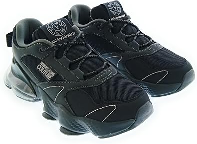 VERSACE JEANS COUTURE Black Mens Chunky Fashion Sneakers-