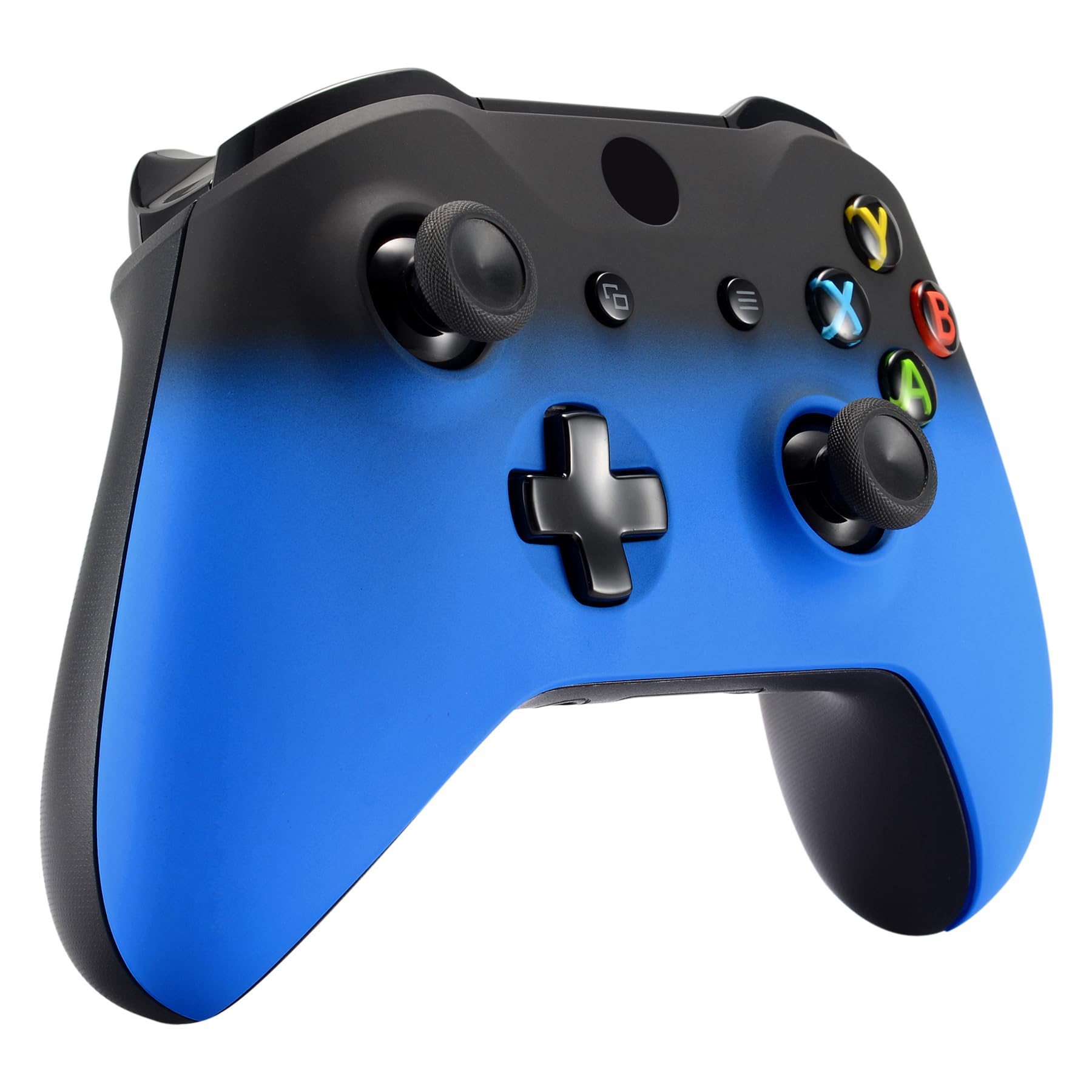 eXtremeRate Case für Xbox One S/X Controller, DIY-Ersatz Hülle Front Gehäuse Cover Faceplates Umbau Zubehör für Xbox One S/X Controller Model 1708(Schatten Blau) - 4