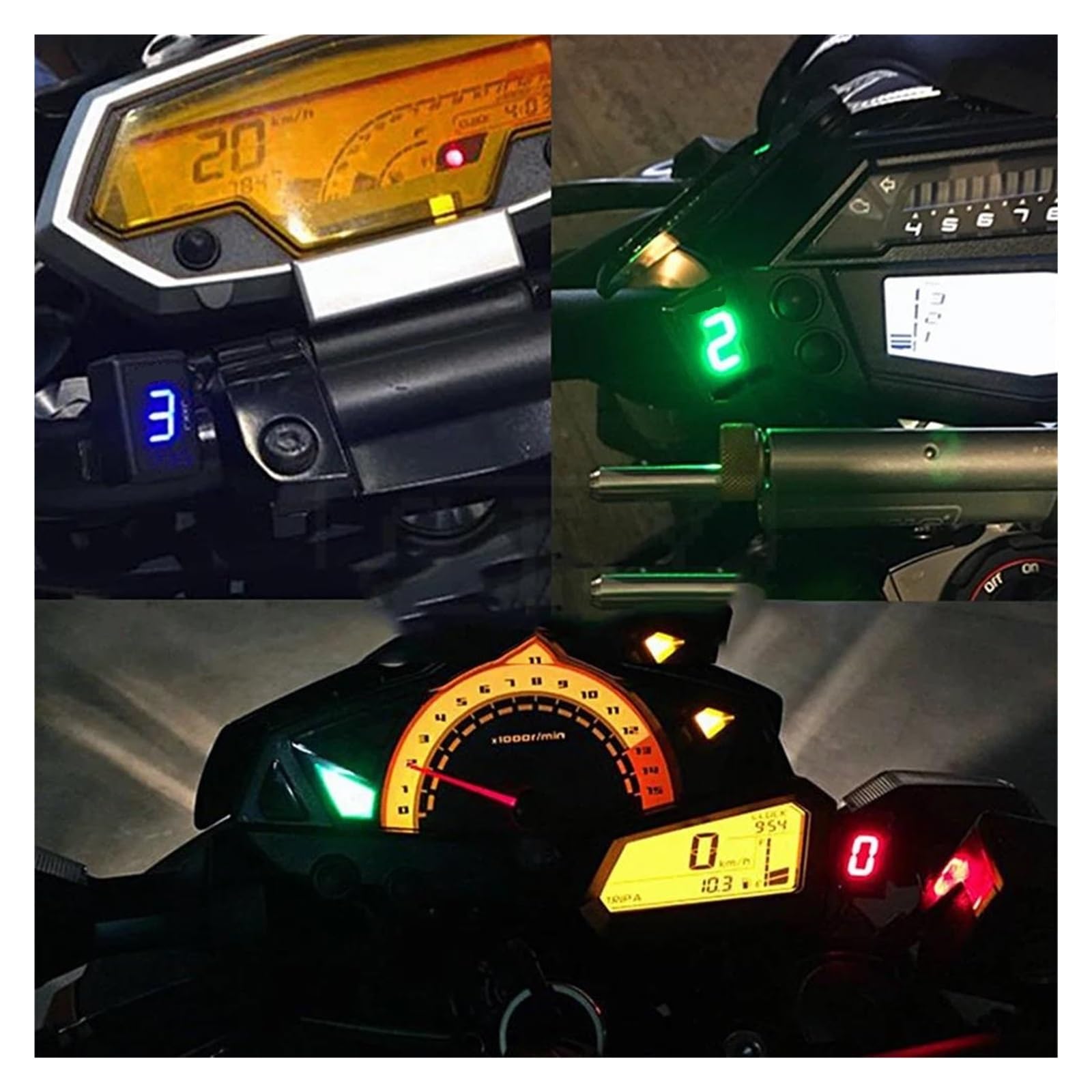 Indicatore Di Marcia Digitale Per SU&ZUKI Boulevard C50 M50 M90 C90 C109r M109R C109 R T C109T(WHITE)