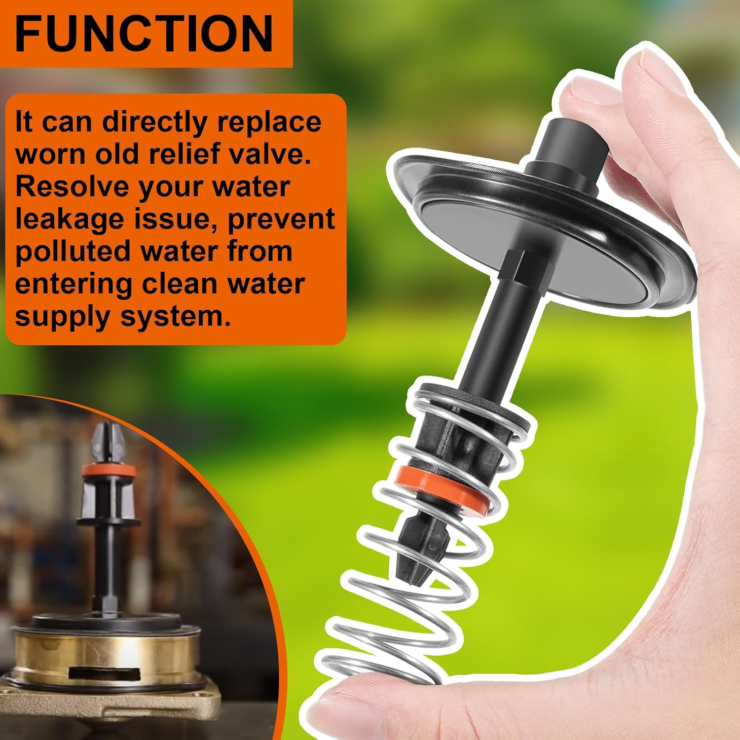 0887785 RK 009M2-VT Total Relief Valve Repair Kit Fit for 1" LF009M2, 009M2 Backflow Preventers, 009 & LF009 Reduced Pressure Zone Assembly
