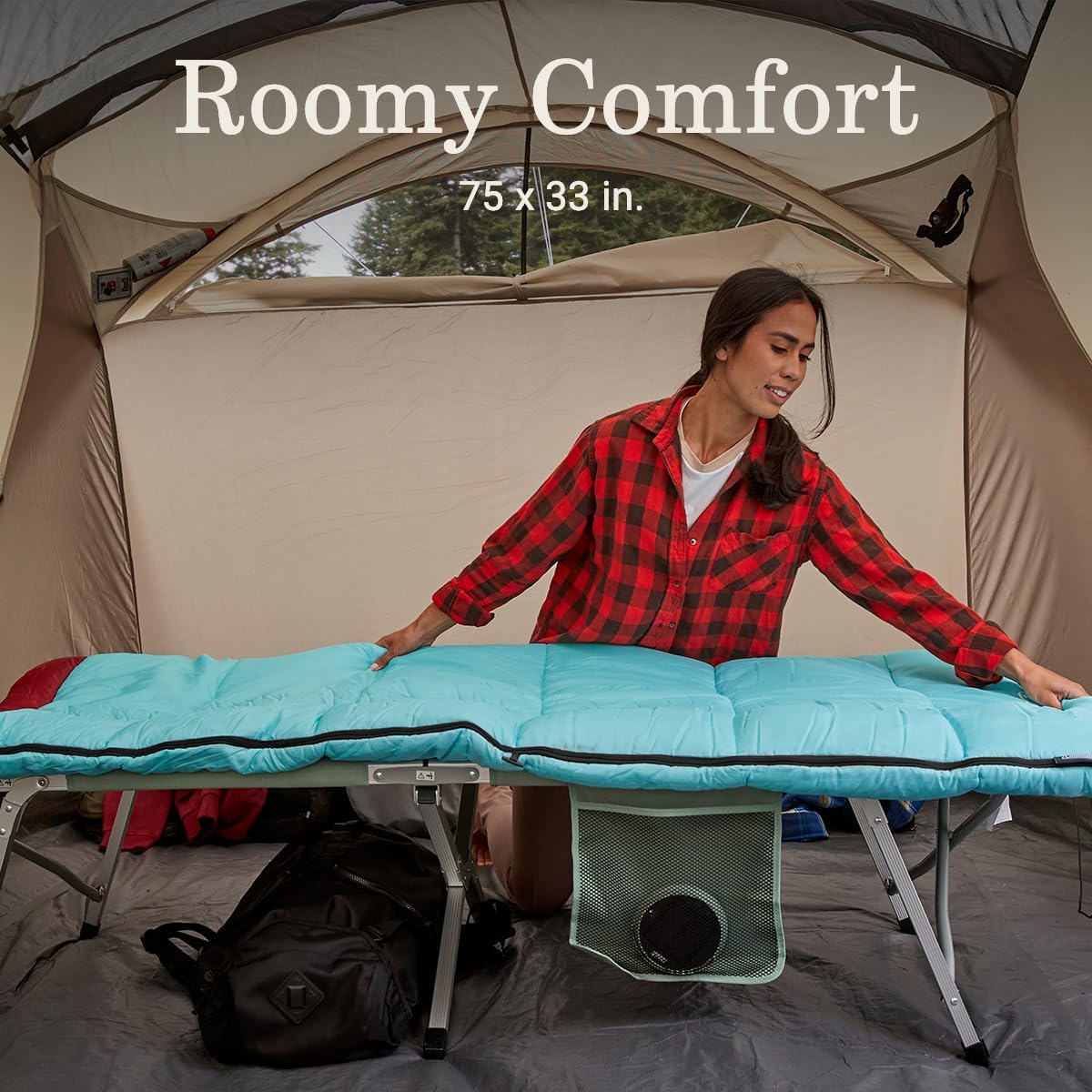 Coleman Flatlands 30/40/50°F Sleeping Bag, Made from 100% Recycled Material, Big & Tall Options, Cool-Weather Sleeping Bag for Camping, Sleepovers, Guests & More