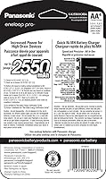 Vista 3 de Eneloop Panasonic K-KJ55KHC4BA Cargador de batería rápido avanzado de 4 horas con 4AA pro baterías recargables y Panasonic BK-3HCCA4BA pro AA