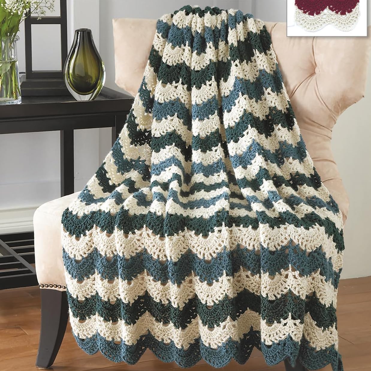 The Best of Mary Maxim Ripple Afghans: 10 Projects