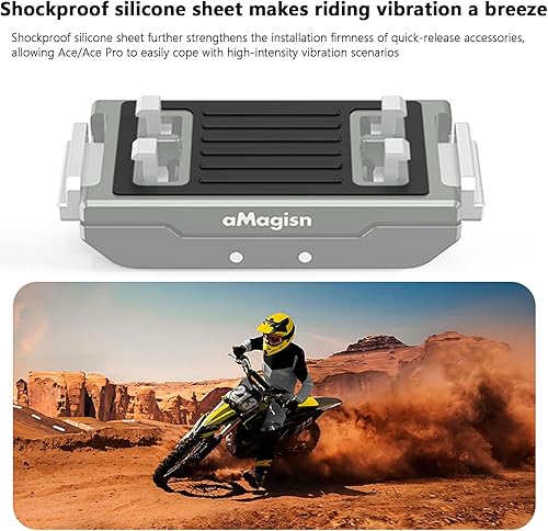 Miniatura 4 de Honlyn Soporte de montaje magnético para Insta360 Ace ProAce liberación rápida 14 Acrew deportes cámara adaptador accesorios