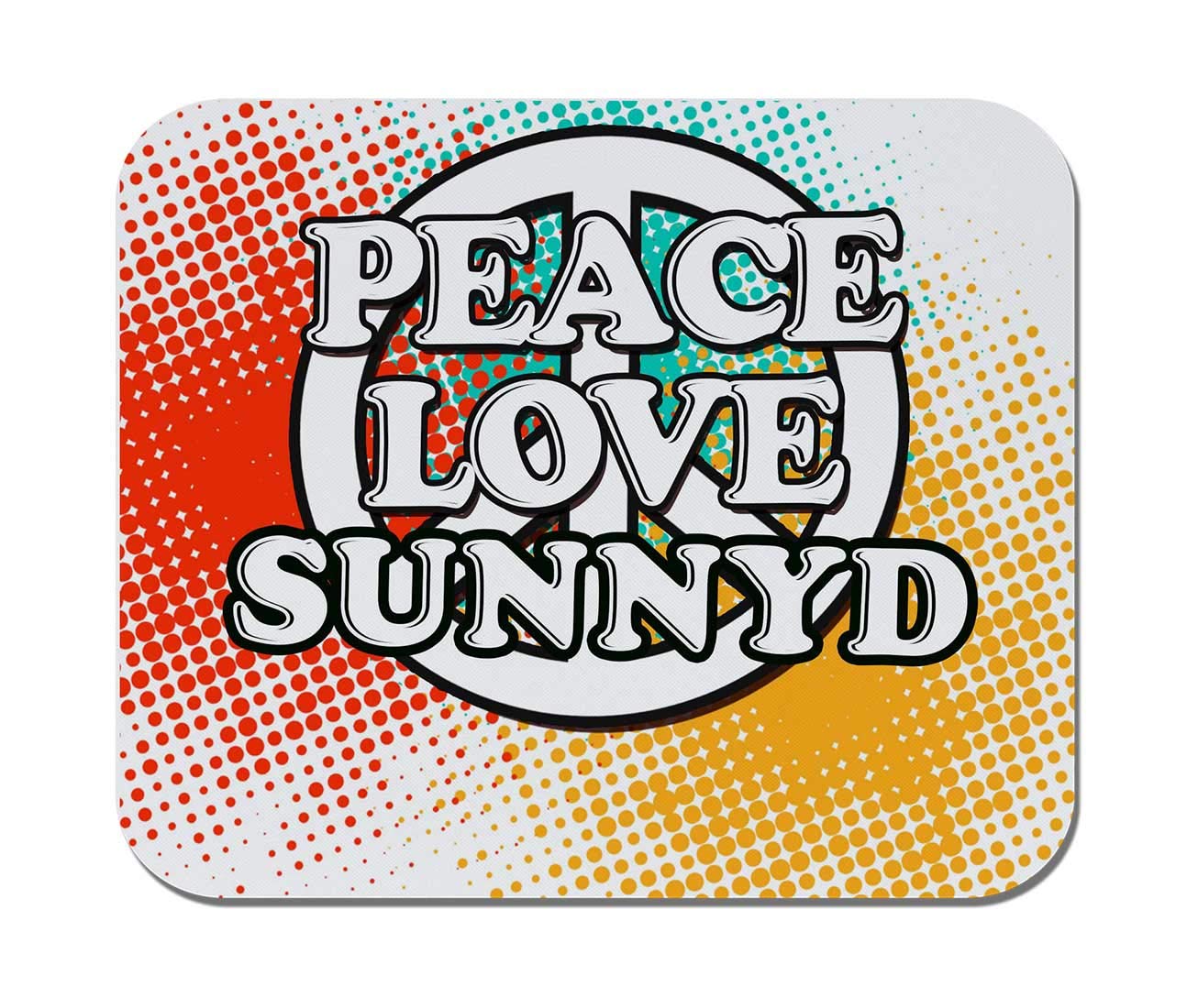 MakoroniPeace Love SUNNYD - Non-Slip Rubber - Computer, Gaming, Office Mousepad