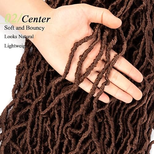 Vista 144 de Umylar Rastas de pelo sintético de ganchillo de 18 pulgadas, 7 paquetes de 7 paquetes de extensiones de cabello sintético de ganchillo para mujeres