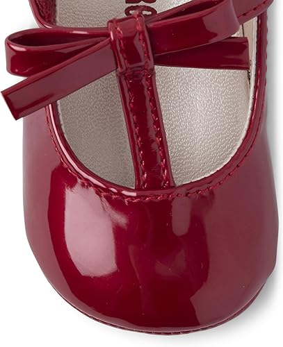 Miniatura 5 de Gymboree Zapatos planos de ballet con lazo rojo para niños unisex