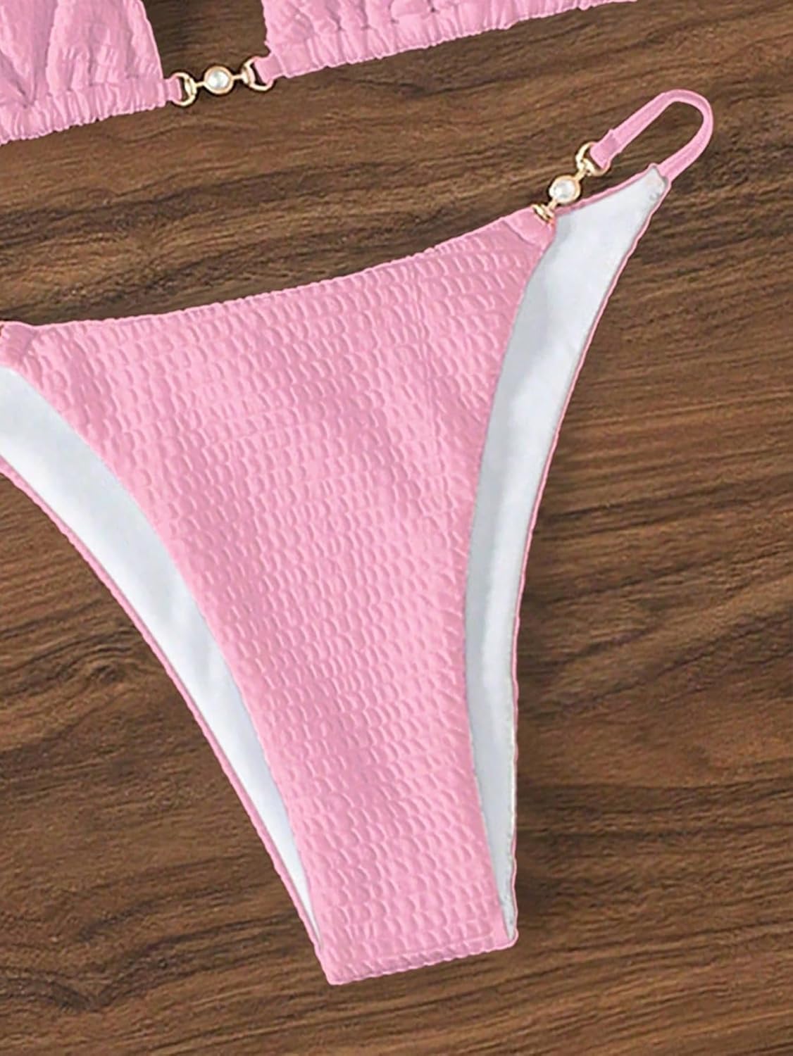 Tainehs Women's Triangle Bikini Set Cheeky High Cut Sexy Two Piece Swimsuit Cute Halter Bathing Suit