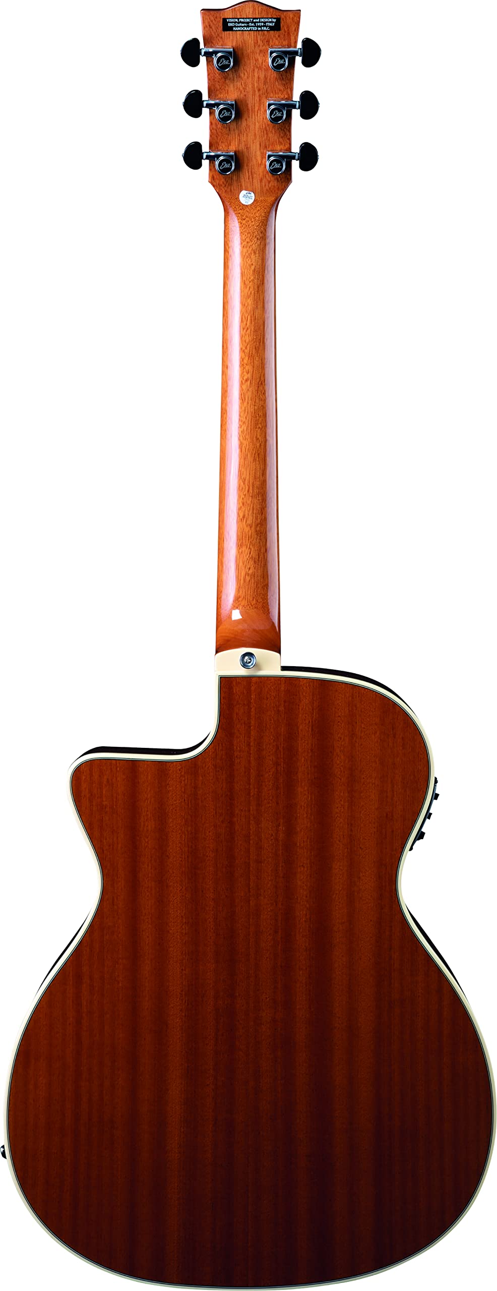 EKO GUITARS – NXT A100CE LH Natural, Akustikgitarre, Decke aus Fichte, Zargen und Boden aus Linde, Griffbrett aus südamerikanischem Roupanà, Auditorium Cutaway Form, Farbe Natural